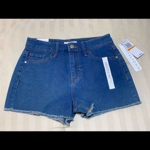 Tinsel Town Frayed Denim Shorts